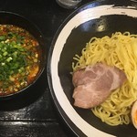一忠 - ラーシャンつけ麺(青ネギトッピング)