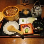 うなぎ 徳 - お櫃うなぎ茶漬(上)