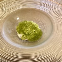 ＢＩＳＴＲＯ Ｂｏｎｎｅ－ｃｈｅｒｅ - ★食べるスープ
                   セロリのババロアにバジルジェルのせ