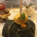 Kyo gastronomy KOZO - 美山の鹿肉とトマトのパイ トリュフ風味の玉子 カラスミチーズのアラカルト