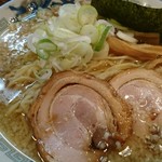 中華蕎麦 春馬 - 朝ラーセット(普)750円ご飯半分+九条ネギトッピング100円✌️