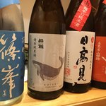 墨や - 本日の日本酒。多分、全種類呑んだ。
