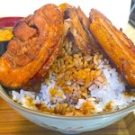 豚丼きみお - ご飯が見えました