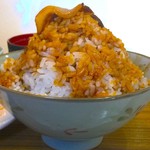 豚丼きみお - ご飯増し(大)100円で400g位あります