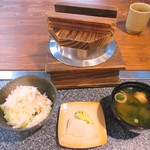 和食処 秀 - 鯛釜めしセット１２５０円