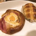 どんぐり - 【2018年07月】ベーコンエッグ、ちくわパン。