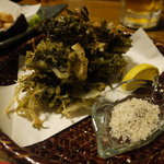 ひっぱり凧 - あおさの天ぷら