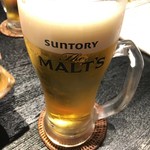 炭火串焼 シロマル - (ドリンク)ザ・モルツ(生)