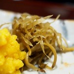 御幸町 田がわ - 黄身おろし＆牛蒡も旨いです