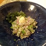 沢庵 - 鯵の叩き