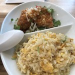 中華ダイニング 木ノ葉 - 油淋鶏と半チャーハン