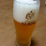 智月庵 - ビールはヱビス。