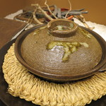 杢の抄 - 食事：小女子と新生姜の土鍋御飯