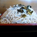 そば処 大和 - もりそば（のり付き）大盛のアップ