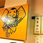 Kagaya - 加賀屋のシンボル、やっこさんのパネル
