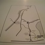 SALONE 2007 - メニュー裏に描かれたお店地図