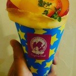 クレープリー チロル - 南アルプス藤本農園の高級すもも貴陽クレープ￥1500