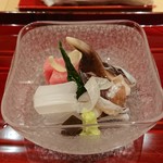 銀座 しのはら - アオリイカ、鮪、とり貝