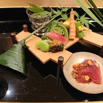 銀座 しのはら - 中も充実の八寸