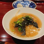 銀座 しのはら - 新生姜ごはんにフカヒレ餡をかけて