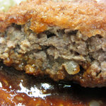 ウチョウテン - メンチカツ断面