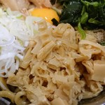 麺屋   亀城 - やわらかシナチクをアップ