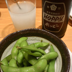 大衆酒場ナツメロ - シャリキン白ホッピーセット＆お通し