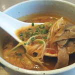 寿製麺よしかわ - 【限定】辛から鶏 つけ汁