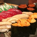 ROKU KANDA - 寿司盛り！きたー\̏(º̻∇º̻)/̋