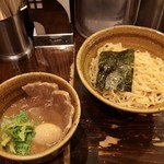 つけ麺 えん寺 - ベジポタ味玉肉入りつけ麺