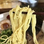 三四郎 - 加藤製麺！細のアップ。。。写真ブレた（苦笑）！