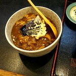 そば処 朝日屋 - ミニカレー…ちょっと濃い