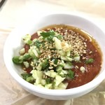 可楽洞農水産物総合卸売市場 - 活タコのタレ