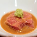 帰燕 - 和定食 1700円 の鮪胡麻だれかけ