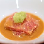 帰燕 - 和定食 1700円 の鮪胡麻だれかけ