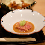 帰燕 - 和定食 1700円 の鮪胡麻だれかけ