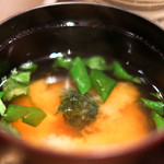 帰燕 - 和定食 1700円 の味噌汁