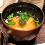 帰燕 - 和定食 1700円 の味噌汁