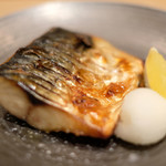 帰燕 - 和定食 1700円 のサワラの塩焼き レモン添え
