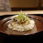 富小路 やま岸 - ☆アワビ＆バチコちゃん飯蒸し!(^^)!☆