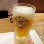 うどん肴菜家　夢さき - 生ビールは一番搾り