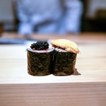 鮨 尚充 - ☆トロ巻き 雲丹、キャビア