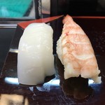 Sushi Kazu - 中にぎり
                      ヤリイカ・蒸し海老