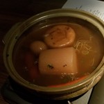 那古や 正 - 鍋でグツグツしながら熱々を食べれます