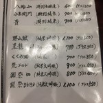 鳥田中 - メニュー8　日本酒　数は多くはないですが他にもあります