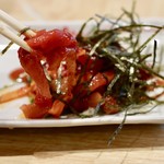 のもまい亭 - 生マグロのユッケ