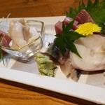 志のや - お造り「南三陸の鮮魚盛り合わせ」