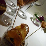 レ セゾン - フォアグラのおつまみとインカの目覚めチップス