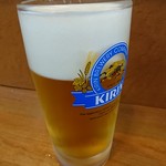 2018年7月 生ビール　中　650円