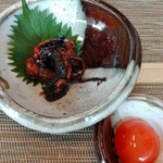 Machida Unagi Ryuuboku - 割きたての肝焼き。(卵黄付き)